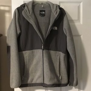 Woman’s Grey Fleece North Face Jacket